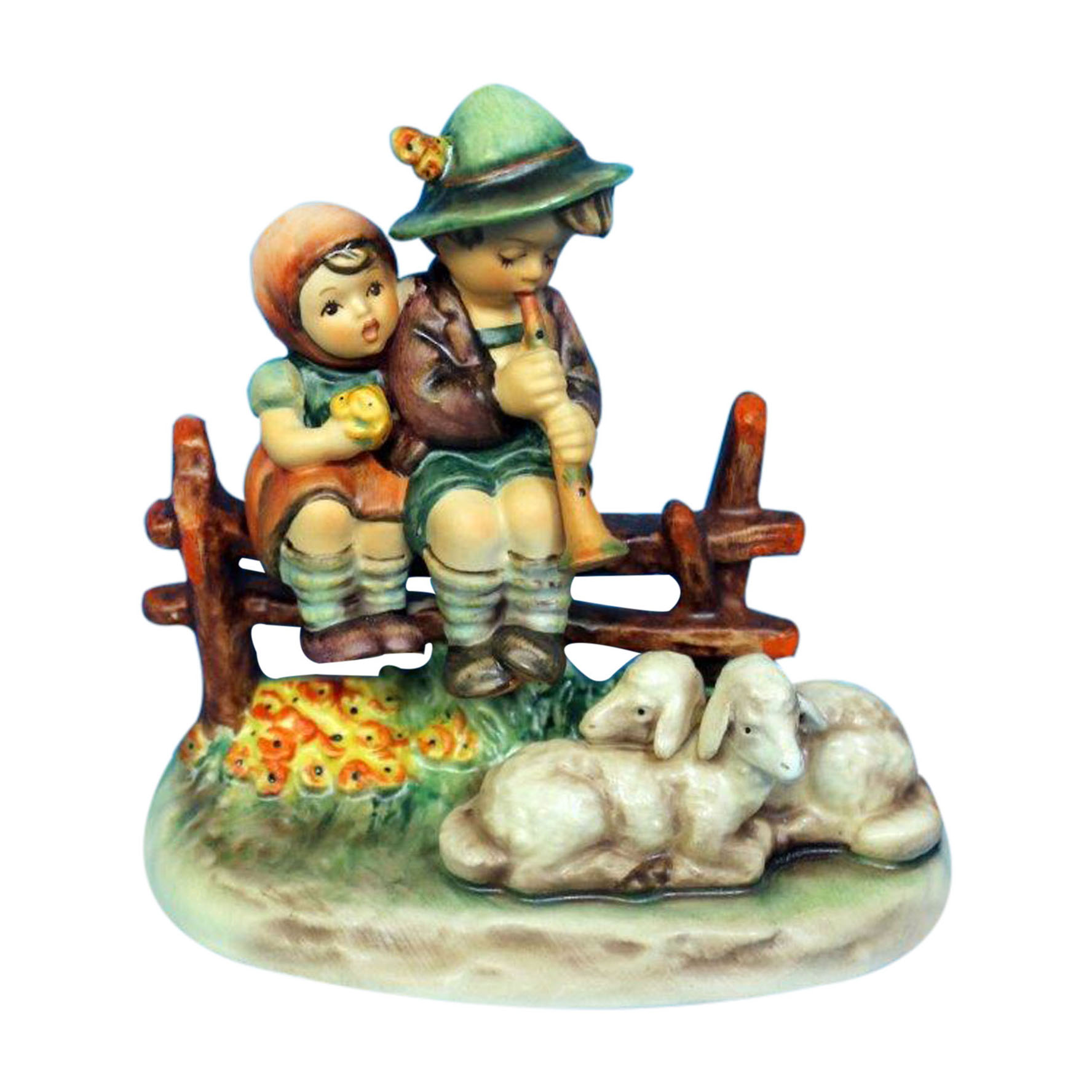 Hummel Figurine: 99, Eventide (Boy Girl Sheep) - No Box | eBay